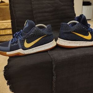Nike Blue and Gold Sneakers